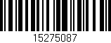 Código de barras (EAN, GTIN, SKU, ISBN): '15275087'