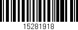 Código de barras (EAN, GTIN, SKU, ISBN): '15281918'