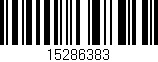 Código de barras (EAN, GTIN, SKU, ISBN): '15286383'
