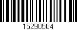 Código de barras (EAN, GTIN, SKU, ISBN): '15290504'