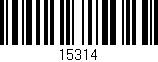 Código de barras (EAN, GTIN, SKU, ISBN): '15314'