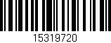 Código de barras (EAN, GTIN, SKU, ISBN): '15319720'
