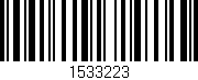 Código de barras (EAN, GTIN, SKU, ISBN): '1533223'