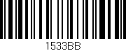 Código de barras (EAN, GTIN, SKU, ISBN): '1533BB'