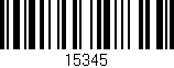 Código de barras (EAN, GTIN, SKU, ISBN): '15345'