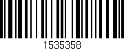 Código de barras (EAN, GTIN, SKU, ISBN): '1535358'