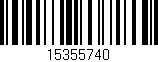 Código de barras (EAN, GTIN, SKU, ISBN): '15355740'