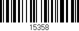 Código de barras (EAN, GTIN, SKU, ISBN): '15358'