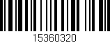 Código de barras (EAN, GTIN, SKU, ISBN): '15360320'