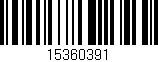Código de barras (EAN, GTIN, SKU, ISBN): '15360391'