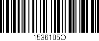 Código de barras (EAN, GTIN, SKU, ISBN): '1536105O'