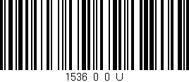 Código de barras (EAN, GTIN, SKU, ISBN): '1536_0_0_U'
