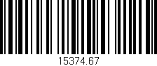 Código de barras (EAN, GTIN, SKU, ISBN): '15374.67'