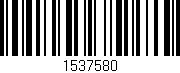 Código de barras (EAN, GTIN, SKU, ISBN): '1537580'