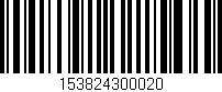 Código de barras (EAN, GTIN, SKU, ISBN): '153824300020'
