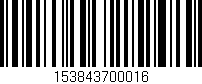 Código de barras (EAN, GTIN, SKU, ISBN): '153843700016'