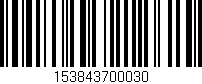 Código de barras (EAN, GTIN, SKU, ISBN): '153843700030'