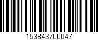 Código de barras (EAN, GTIN, SKU, ISBN): '153843700047'