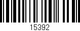 Código de barras (EAN, GTIN, SKU, ISBN): '15392'