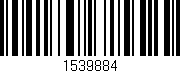 Código de barras (EAN, GTIN, SKU, ISBN): '1539884'