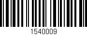 Código de barras (EAN, GTIN, SKU, ISBN): '1540009'