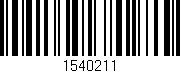 Código de barras (EAN, GTIN, SKU, ISBN): '1540211'