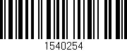 Código de barras (EAN, GTIN, SKU, ISBN): '1540254'