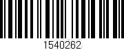 Código de barras (EAN, GTIN, SKU, ISBN): '1540262'