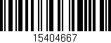 Código de barras (EAN, GTIN, SKU, ISBN): '15404667'