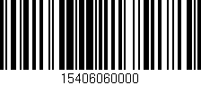 Código de barras (EAN, GTIN, SKU, ISBN): '15406060000'