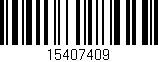 Código de barras (EAN, GTIN, SKU, ISBN): '15407409'