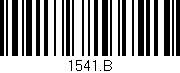 Código de barras (EAN, GTIN, SKU, ISBN): '1541.B'