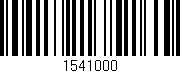 Código de barras (EAN, GTIN, SKU, ISBN): '1541000'