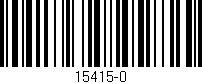 Código de barras (EAN, GTIN, SKU, ISBN): '15415-0'