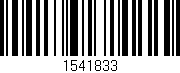 Código de barras (EAN, GTIN, SKU, ISBN): '1541833'