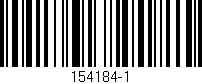 Código de barras (EAN, GTIN, SKU, ISBN): '154184-1'
