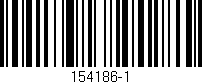 Código de barras (EAN, GTIN, SKU, ISBN): '154186-1'
