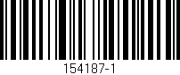 Código de barras (EAN, GTIN, SKU, ISBN): '154187-1'