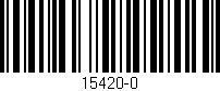 Código de barras (EAN, GTIN, SKU, ISBN): '15420-0'