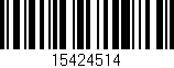 Código de barras (EAN, GTIN, SKU, ISBN): '15424514'