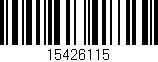 Código de barras (EAN, GTIN, SKU, ISBN): '15426115'