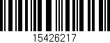 Código de barras (EAN, GTIN, SKU, ISBN): '15426217'