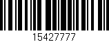 Código de barras (EAN, GTIN, SKU, ISBN): '15427777'
