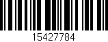 Código de barras (EAN, GTIN, SKU, ISBN): '15427784'
