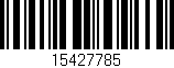 Código de barras (EAN, GTIN, SKU, ISBN): '15427785'