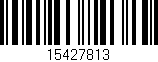 Código de barras (EAN, GTIN, SKU, ISBN): '15427813'