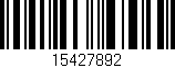 Código de barras (EAN, GTIN, SKU, ISBN): '15427892'