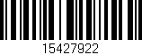 Código de barras (EAN, GTIN, SKU, ISBN): '15427922'