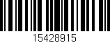 Código de barras (EAN, GTIN, SKU, ISBN): '15428915'