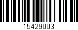 Código de barras (EAN, GTIN, SKU, ISBN): '15429003'